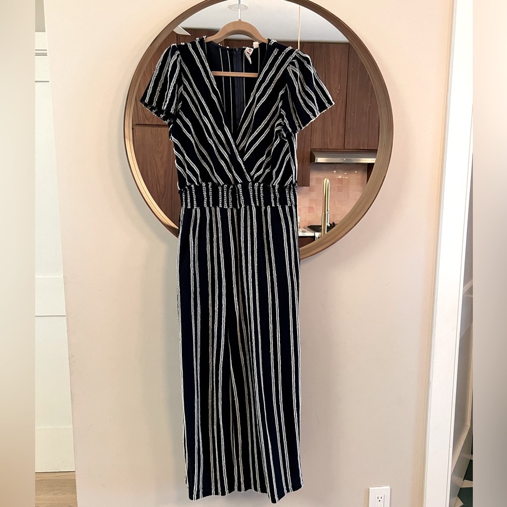 Anthropologie Dolan striped jumpsuit